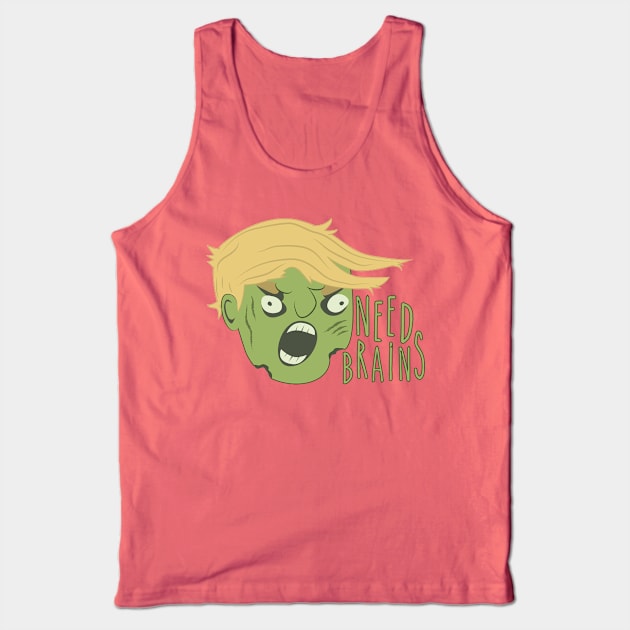 Need Brains Tank Top by sadsquatch